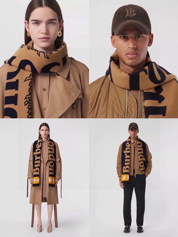 Burberry Burberry new [B star logo double-sided long scarf]   hot to attack   top double layer color weaving process   this process is only Burberry pure OEM factory only have the process   100% top silk cashmere scarf  