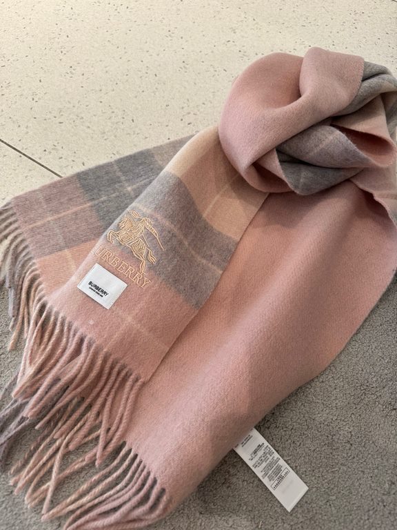 PriceBurberry 2023 Paris fashion show business men women universal double-sided cashmere shawl   OEM factory to select the best ultra-fine cashmere fibers for hand combing process time-consuming and labor-intensive, and 