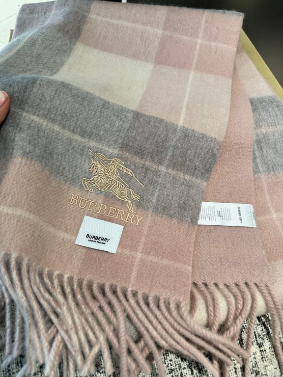 PriceBurberry 2023 Paris fashion show business men women universal double-sided cashmere shawl   OEM factory to select the best ultra-fine cashmere fibers for hand combing process time-consuming and labor-intensive, and 