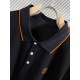 Hermes2023ss new spring and summer, men's high-end business casual polo short-sleeved polo shirt, trading company channel goods, pure pedigree quality, perfect condition as it is! Extremely luxurious design of a platinum