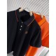 Hermes2023ss new spring and summer, men's high-end business casual polo short-sleeved polo shirt, trading company channel goods, pure pedigree quality, perfect condition as it is! Extremely luxurious design of a platinum