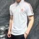 Hermes 2023 summer new T-shirt lapel short-sleeved polo shirt, counter customized fabric Breathable and comfortable, impeccable details, brand elements of the design concept, reflecting high quality. Hand feel delicate a