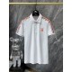 Hermes 2023 summer new T-shirt lapel short-sleeved polo shirt, counter customized fabric Breathable and comfortable, impeccable details, brand elements of the design concept, reflecting high quality. Hand feel delicate a