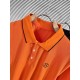 Hermes2023ss new spring and summer, men's high-end business casual polo short-sleeved polo shirt, trading company channel goods, pure pedigree quality, perfect condition as it is! Extremely luxurious design of a platinum