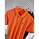 Hermes2023ss new spring and summer, men's high-end business casual polo short-sleeved polo shirt, trading company channel goods, pure pedigree quality, perfect condition as it is! Extremely luxurious design of a platinum