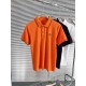 Hermes2023ss new spring and summer, men's high-end business casual polo short-sleeved polo shirt, trading company channel goods, pure pedigree quality, perfect condition as it is! Extremely luxurious design of a platinum