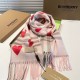 Explosive models to attack   Burberry couple explosion models, super cute classic peach heart   cashmere scarf another century redesign style classic fashion combination super colorful style feel very good specifications