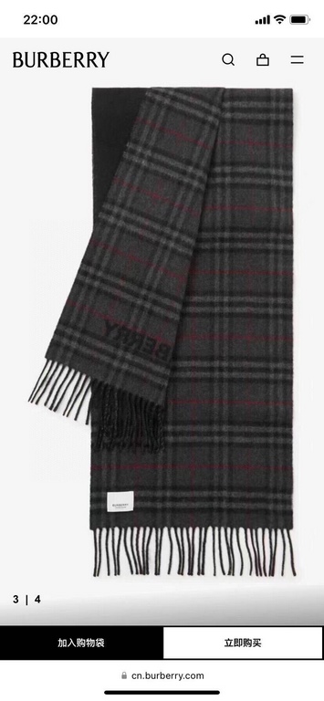 Burberry Burberry - Reversible Dual Purpose Checked Cashmere Scarf  2023 The newest model of the pop-up, cozy scarf, made of soft cashmere fabric, produced in a traditional Scottish workshop with a long history of 200 ye