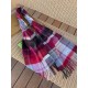 Burberry Bur unisex cashmere plaid looks crazy good, so stylish and glamorous!!!! Very svelte and stylish fallwinter piece! Really love it, very Classical k style design. 100% cashmere, feel really absolute! Forward and 