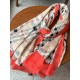 Will glow shiny scarf Burberry long scarf Dynamic and elegant urban styling accessories, soft touch. Classic Burberry floral pattern with plaid print, exquisite and gorgeous modeling embellishment, beautiful to the extre