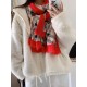 Will glow shiny scarf Burberry long scarf Dynamic and elegant urban styling accessories, soft touch. Classic Burberry floral pattern with plaid print, exquisite and gorgeous modeling embellishment, beautiful to the extre