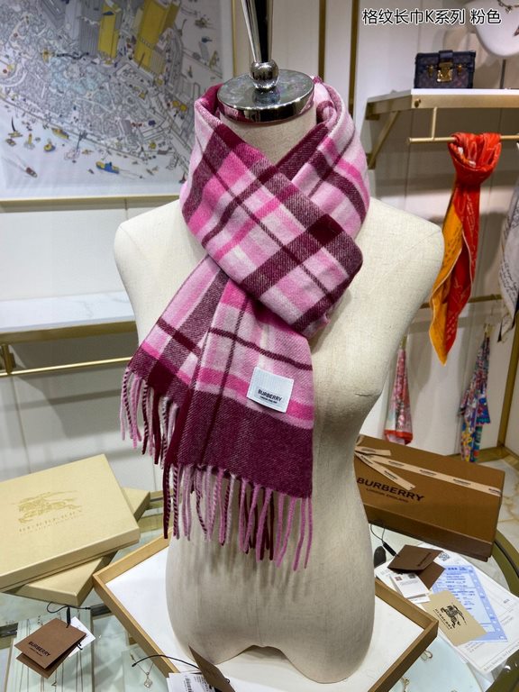 ... Too beautiful   beautiful to   to scream   Burberry counter models [plaid long scarf K series] Europe and the United States model   another that is fashionable and practical long scarf, men and women   color matching