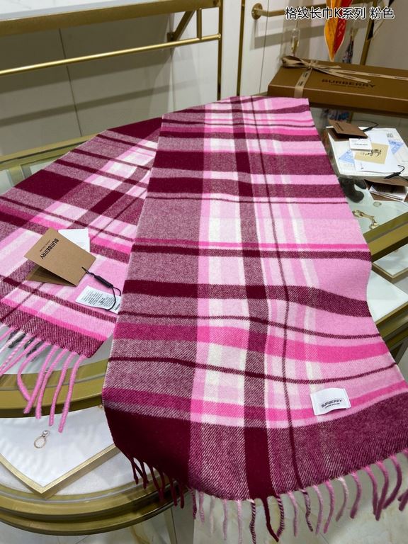 ... Too beautiful   beautiful to   to scream   Burberry counter models [plaid long scarf K series] Europe and the United States model   another that is fashionable and practical long scarf, men and women   color matching