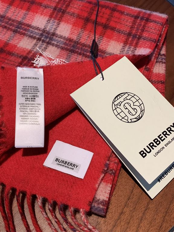 Burberry burberry counter grade classic cashmere plaid scarf! The true fragrance series must be recommended! Counter the latest quality, the current counter are replaced with pure handmade four corners sewing white label