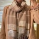 B home. [Men's and Women's Scarves] Rage to keep for yourself, a rare high-end men's model! Family benefits! Burberry very positive men's scarf ~ fabric love, very soft and delicate comfortable, light water ripple! Atmos