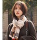 Matching tool  There is a kind of scarf is called casually scarf are fashionable  Bur fall and winter with easy to collide with a sense of seniority  Intellectual and foreign color weaving plaid scarf, color weaving proc