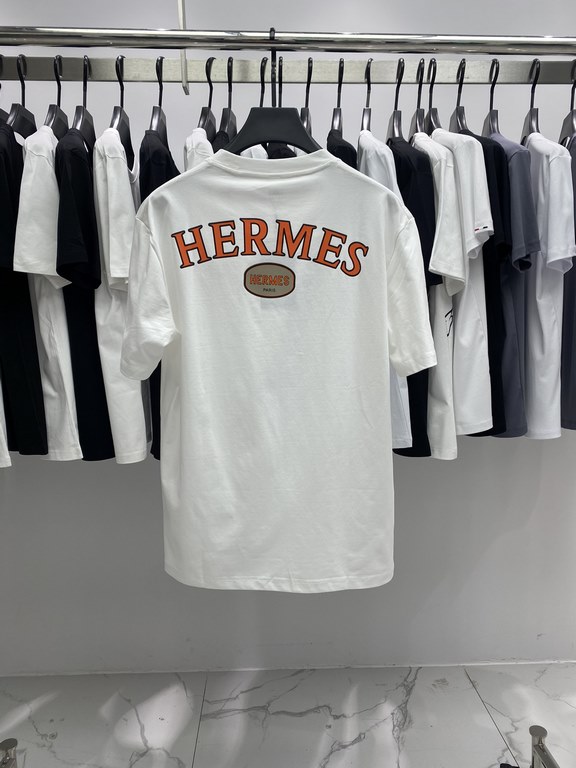 Hermes Runway models 2023ss latest models counter with the first! High-end fashion casual top, super genuine type on the body instantly become Oba!  , simple and stylish three-dimensional tailoring, unique craftsmanship,