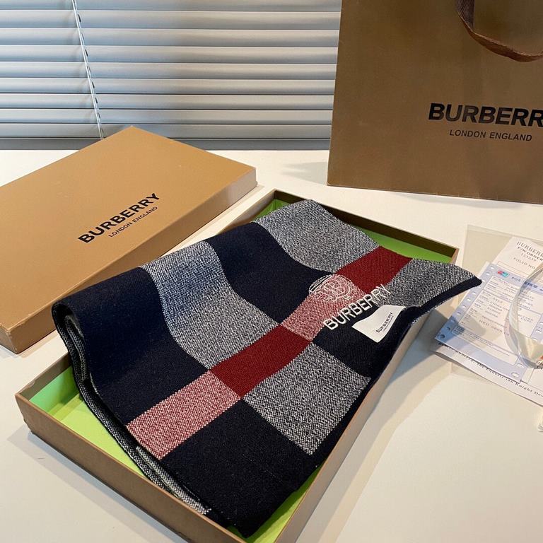 vi  recommended  Barberry 2022 counter the latest models Tb scarf [top cashmere scarf]   burst models Oh    physical genuinely beautiful   knitted scarf with a fine logo embroidery     the entire scarf color collocation 