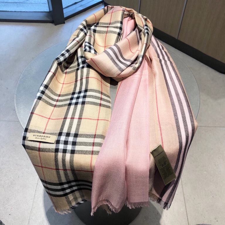 Recommended   Original   Counter New Synchronized New  BURBERRY-ENGLAND Explosive imported pure cashmere plaid scarfshawl  Perfectly combines the female sexiness and playfulness.The exclusive physical shooting of   High-