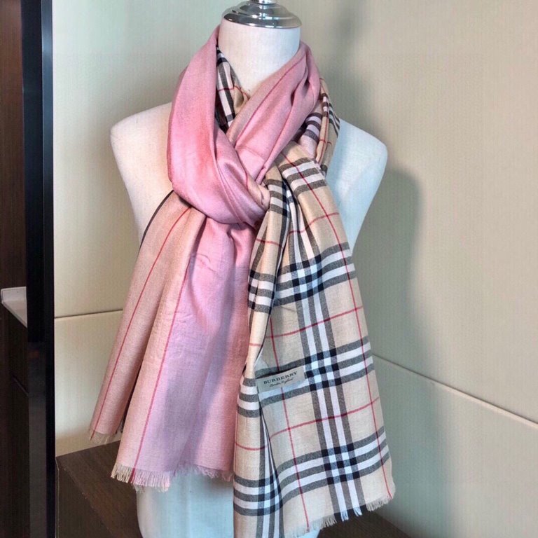 Recommended   Original   Counter New Synchronized New  BURBERRY-ENGLAND Explosive imported pure cashmere plaid scarfshawl  Perfectly combines the female sexiness and playfulness.The exclusive physical shooting of   High-