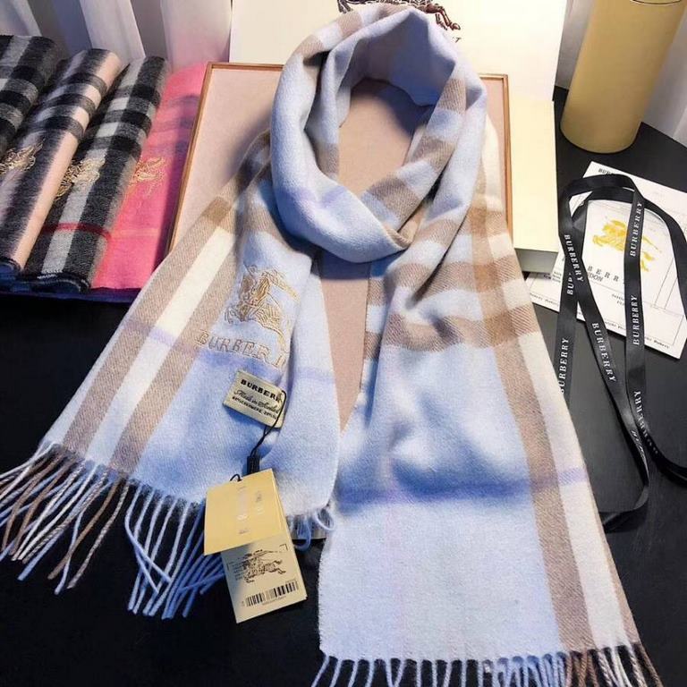 Top high-end goods spot release    Barberry counter super explosive perennial models  [classic long scarf] cashmere scarf  quality feel good to the point of no return  100% top pure cashmere   high cutting-edge products 