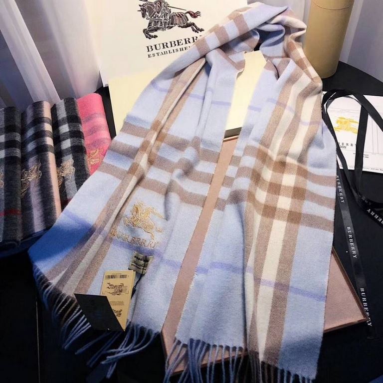 Top high-end goods spot release    Barberry counter super explosive perennial models  [classic long scarf] cashmere scarf  quality feel good to the point of no return  100% top pure cashmere   high cutting-edge products 