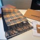 A warm and cozy scarf in soft cashmere. One side is adorned with a Burberry check pattern, while the other features a solid color design and the brand's logo. Produced in a 200-year-old specialist workshop in the Scottis