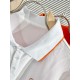 Hermes2023ss new spring and summer, men's high-end business casual polo short-sleeved polo shirt, trading company channel goods, pure pedigree quality, perfect condition as it is! Extremely luxurious design of a platinum