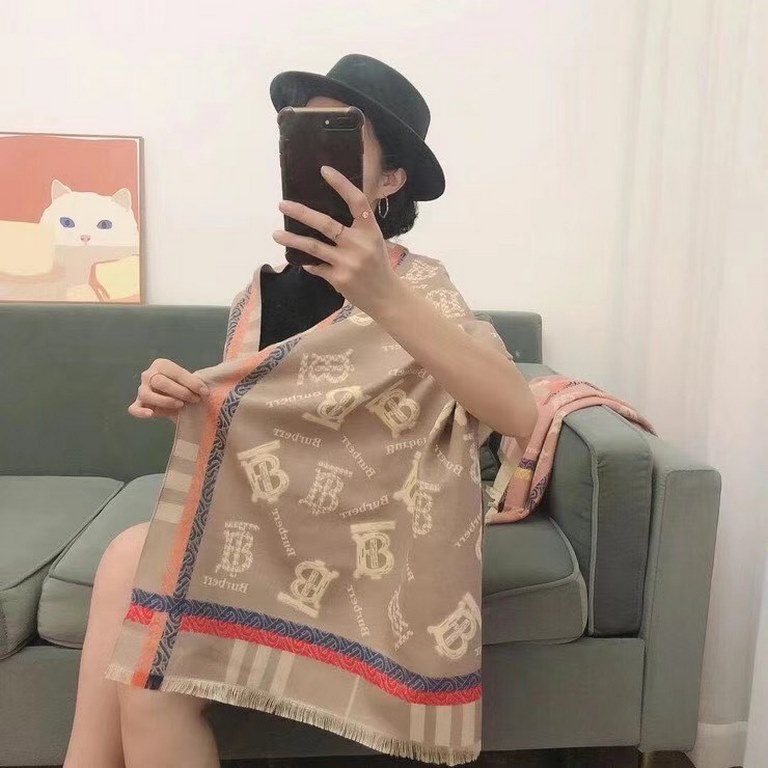 Own factory, the advantage of receiving orders 】 new Burberry scarf, European goods advanced customization, the effect on the body is very awesome Oh, Size 180  65 or so, Grammage 330g