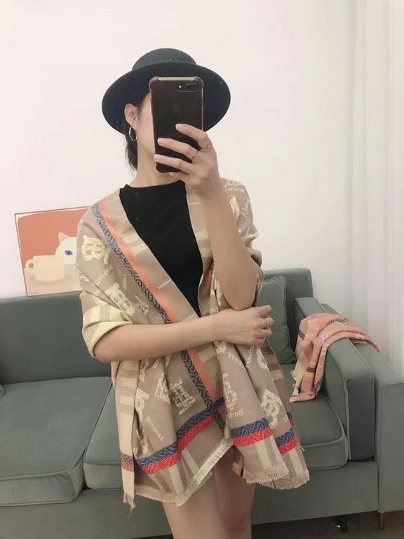 Own factory, the advantage of receiving orders 】 new Burberry scarf, European goods advanced customization, the effect on the body is very awesome Oh, Size 180  65 or so, Grammage 330g