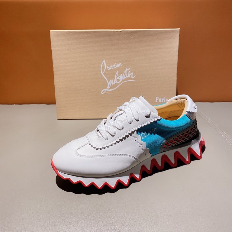 Counter qualityCL willow nail couple models red bottom shoes, christian louboutin christian louboutin christian louboutin original outsole original open mold   Upper using brushed cowhide   breathable mesh Silk sheeps