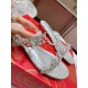 CL One Strap Crystal Sandals  Flat [NEW .   】Glossy leather and crystals.The love is in the air. Become the focus of happiness, full of sweet mode is only open to you.Size 34 yards-43 yards(34.40.41.42.43. Customized 