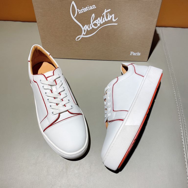 CL couple models red bottom shoes, christian louboutin christian louboutin christian louboutin original outsole original version of the open mold   The upper is made of imported cowhide leather   full 