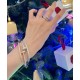 V gold plated with 1.0 micron gold,. DB original lettering CNC version Cartier rough full diamond studs bracelet        Cartier Cartier Juste un Clou studs bracelet Classic work Three colors complete Couple gifts (Let's 