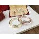 Cartier Cartier double studs glossy bracelet  high-end customized high quality     excellence inside and out   sub-gold material rose gold white gold yellow gold