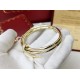 Cartier Cartier double studs glossy bracelet  high-end customized high quality     excellence inside and out   sub-gold material rose gold white gold yellow gold