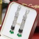 sold crazy star hot push models     Cartier Cartier Series Jewelry sexy three-dimensional SOLEIL fashion color diamond diamond tassel leopard earrings earrings shipment    star with the same paragraph, beautiful and beau