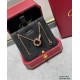 V gold plated imitation gold CNC open version Cartier classic round flat double ring necklace can be worn on both sides   real shot   high-end customized    look at the chain plate to see the engraving, and then look at 