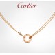 Buy on behalf of the sterling silver version of Love Cartier single diamond double-layer chain   necklace counter models word print clarity look at the real shot      Germany imported S925 sterling silver to create CNC l