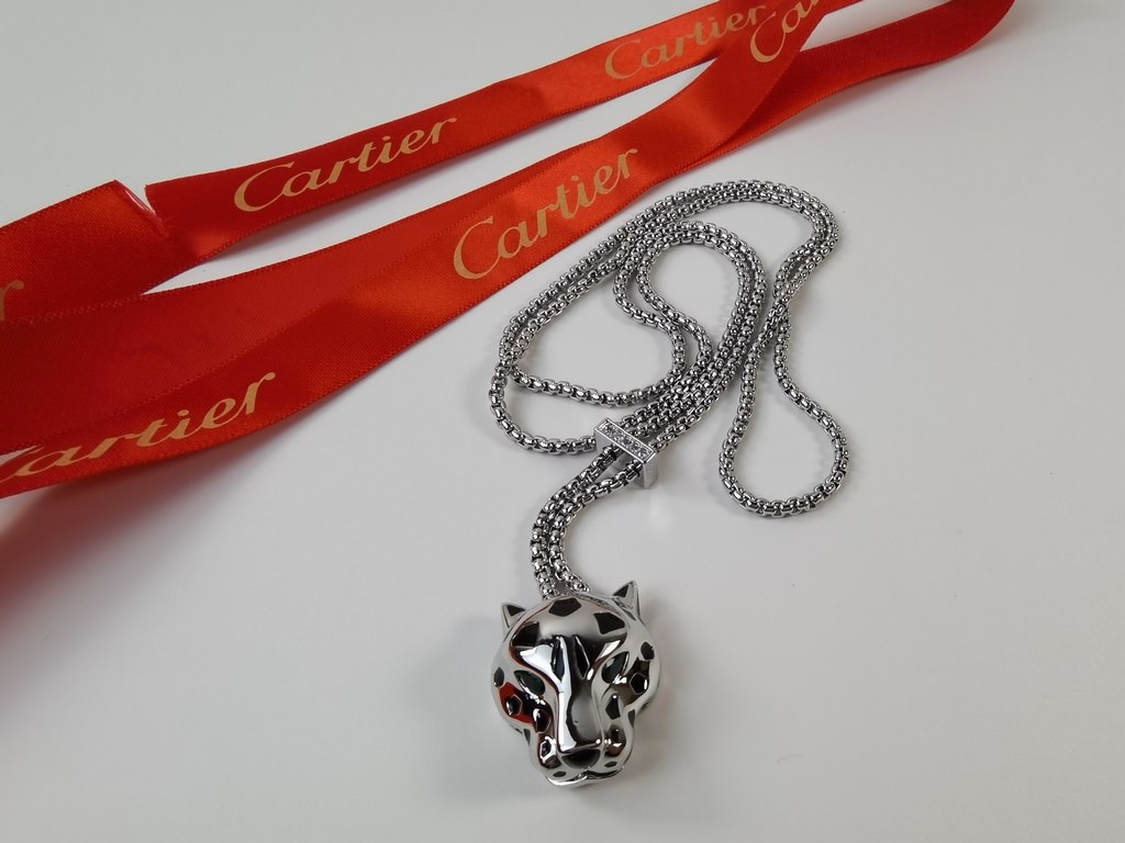 Cartier Cartier 11 Leopard Polished Edition Necklace Shipping Classic aristocratic, luxury full of diamonds caressing leopard design Exclusive photography   Heavy industry to create a perfect replica of the emerald leopa