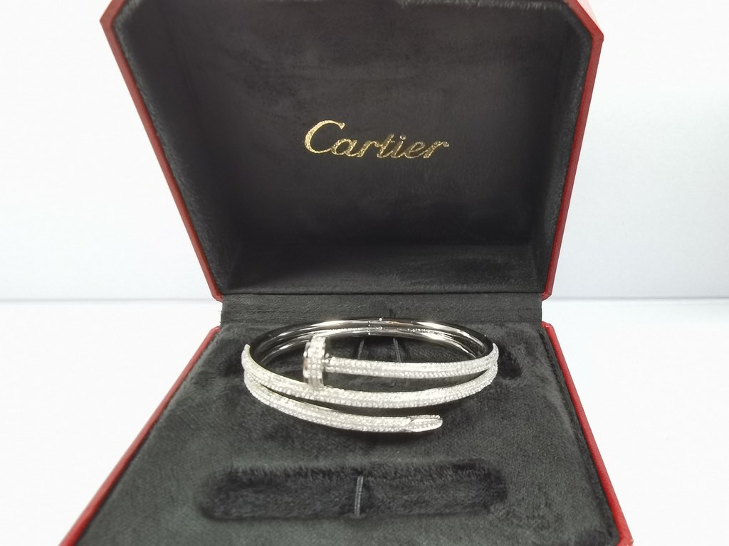 Cartier full diamond double bracelet Cartier studded bracelet   hand-set top imported eight hearts and eight arrows diamonds 11 customized counter counter counter version laser logo absolute high quality Understand the g