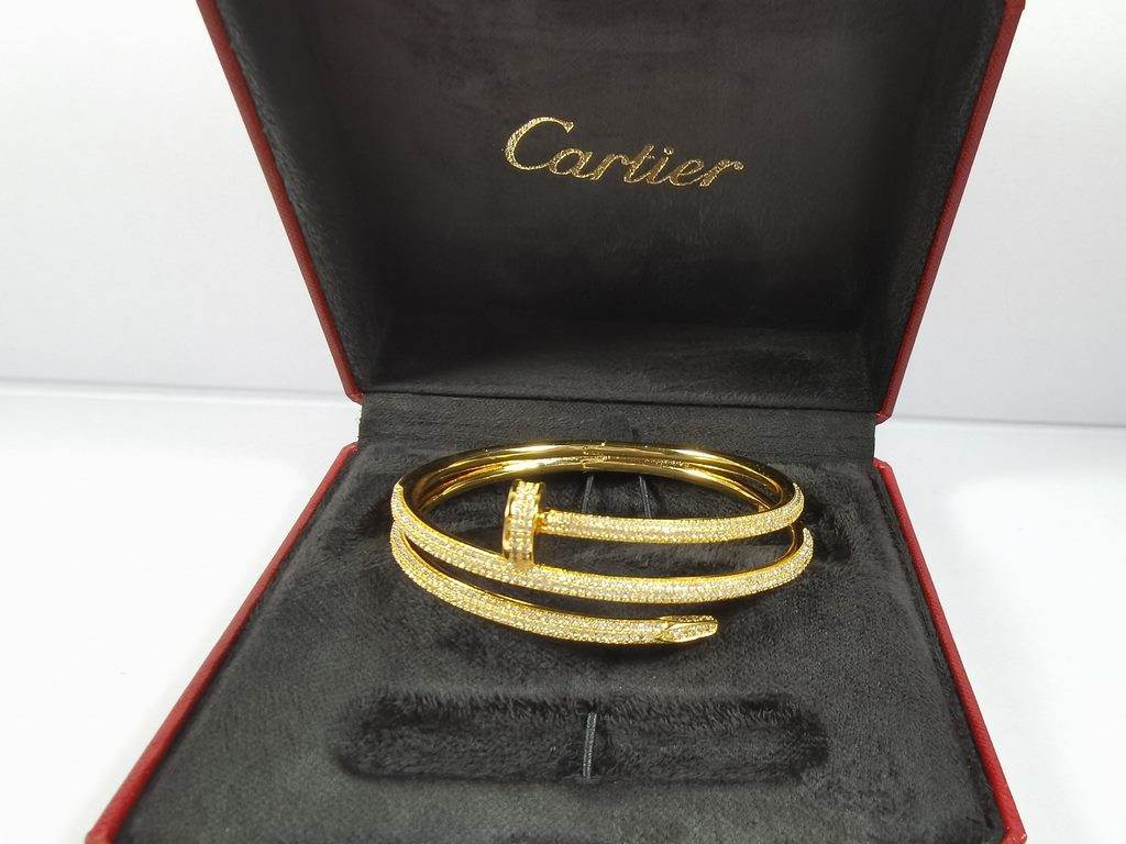 Cartier full diamond double bracelet Cartier studded bracelet   hand-set top imported eight hearts and eight arrows diamonds 11 customized counter counter counter version laser logo absolute high quality Understand the g