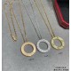 V gold plating 1.0 imitation gold CNC high version Cartier LOVE full of diamonds big cake necklace   real shot   high-end customized    look at the chain plate to see the engraving, and then look at the workmanship Origi