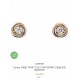 Cartier Small tri-color triple hoop earrings. Out of stock S925 sterling silver material Seiko version   [925] with flying saucer earbuds Exquisite and small hundred with explosive models