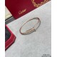 V gold plated 1.0 imitation gold Size 16.17. CNC pair plate Cartier fine plate glossy hollow tube studded bracelet, three colors complete