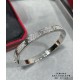 V gold plated with 1.0 micro gold 3 colors available Only the high level of craftsmanship version Cartier wide version of the full star II CNC hand-set diamond bracelet, each stone on the bracelet is set by hand refracti