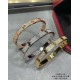 V gold plated with 1.0 micro gold 3 colors available Only the high level of craftsmanship version Cartier wide version of the full star II CNC hand-set diamond bracelet, each stone on the bracelet is set by hand refracti