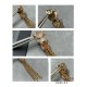 (Theme New Year's wealth) Asian gold material Cartier rice grain leopard earrings, super domineering leopard, each product teacher Fu carved carefully carving Present the most perfect product! Absolute poison level!