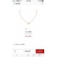 top version Cartier Cartier necklace Love double ring pave diamond necklace double-sided with diamonds on one side of the screw lettering print selected 18k gold-plated process Counter version of the one to one must be d