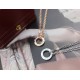 Cartier Cartier classic LOVE choker double necklace [lightning] original one to one customized, comparable to the real thing [embrace] high-end sub gold plating 18k gold craft  125